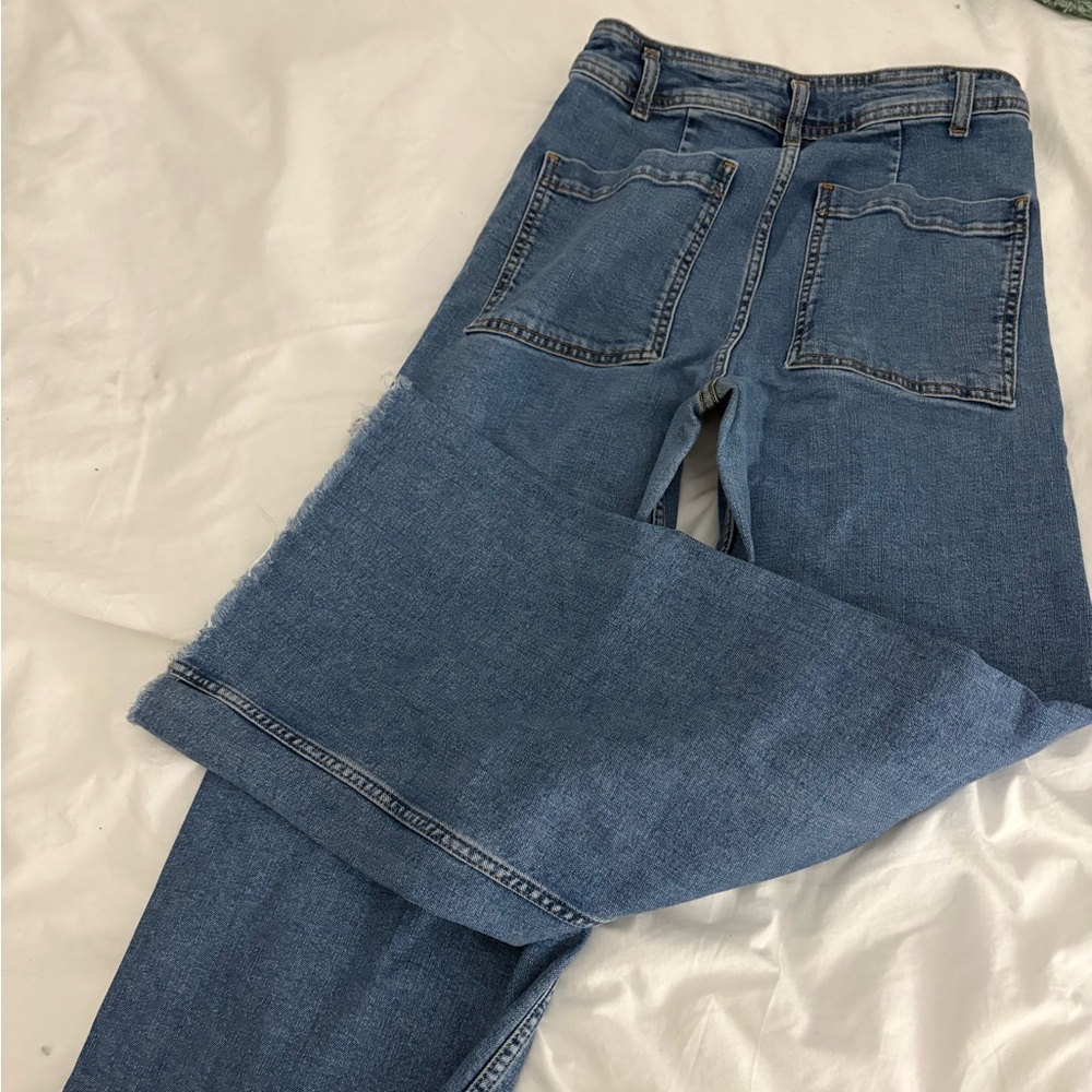 zara wide leg  jeans